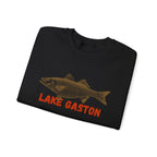 Lake Gaston Fishing Sweatshirt, Unisex Crewneck, Casual Wear, Gift for Fishermen, Outdoor Apparel, Lake House Cozy