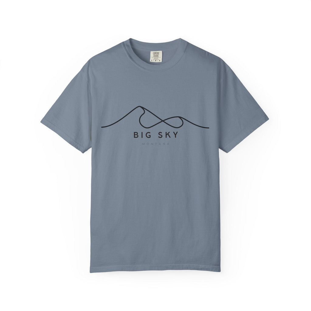 Big Sky Chill Vibes Tee - Unisex Garment-Dyed T-shirt for Autumn Lovers, Casual Wear, Gifts for Him/Her