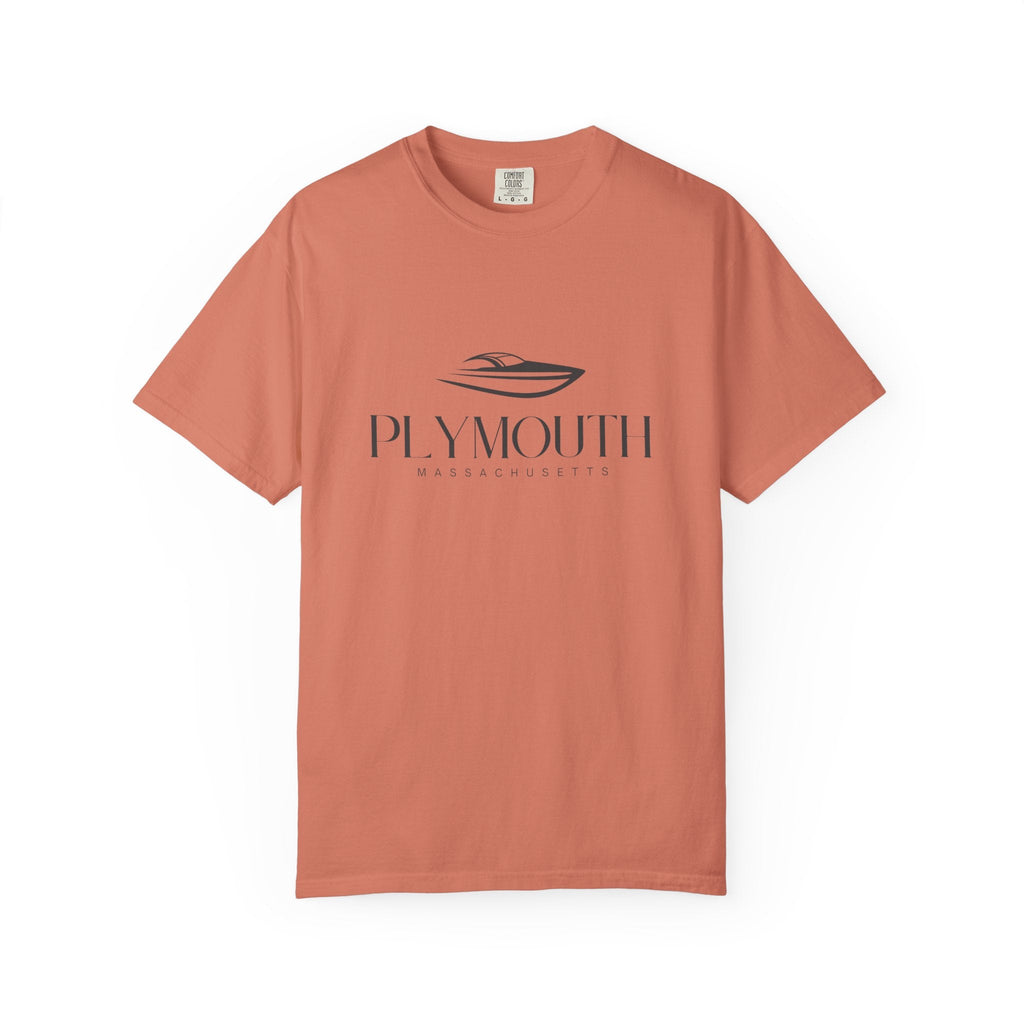 Plymouth Chill Vibes Tee - Unisex Garment-Dyed T-shirt for Autumn Lovers, Casual Wear, Gifts for Him/Her