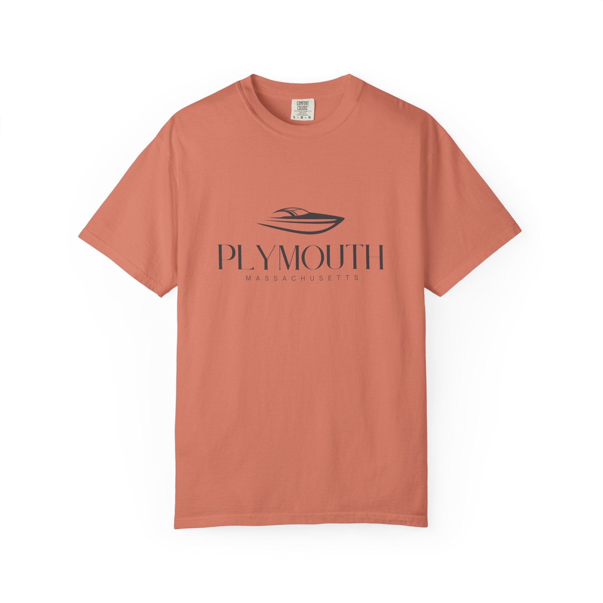 Plymouth Chill Vibes Tee - Unisex Garment-Dyed T-shirt for Autumn Lovers, Casual Wear, Gifts for Him/Her
