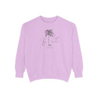 Key Largo Chill Vibes Sweatshirt - Unisex Garment-Dyed Style, Perfect for Lounging