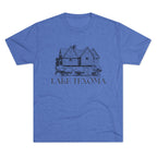 Lake Texoma Unisex Tri-Blend Crew Tee, Casual T-Shirt, Summer Apparel, Lake House Shirt, Gift for Friends, Travel Tee