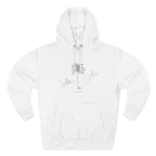 Belleair Shore Stylish Three-Panel Fleece Hoodie for Cozy Days, Casual Wear, Warm Layering, Gift for Him or Her, White Stylish Apparel