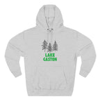 Lake Gaston Fleece Hoodie, Cozy Sweatshirt, Outdoor Adventure Wear, Unique Gift for Lake Lovers, Perfect for Fall and Winter