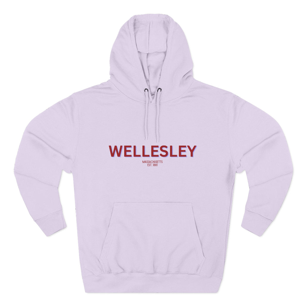 Wellesley Fleece Hoodie, Casual Sweatshirt, Cozy Layering Piece, Perfect Gift for All Occasions, Stylish Streetwear