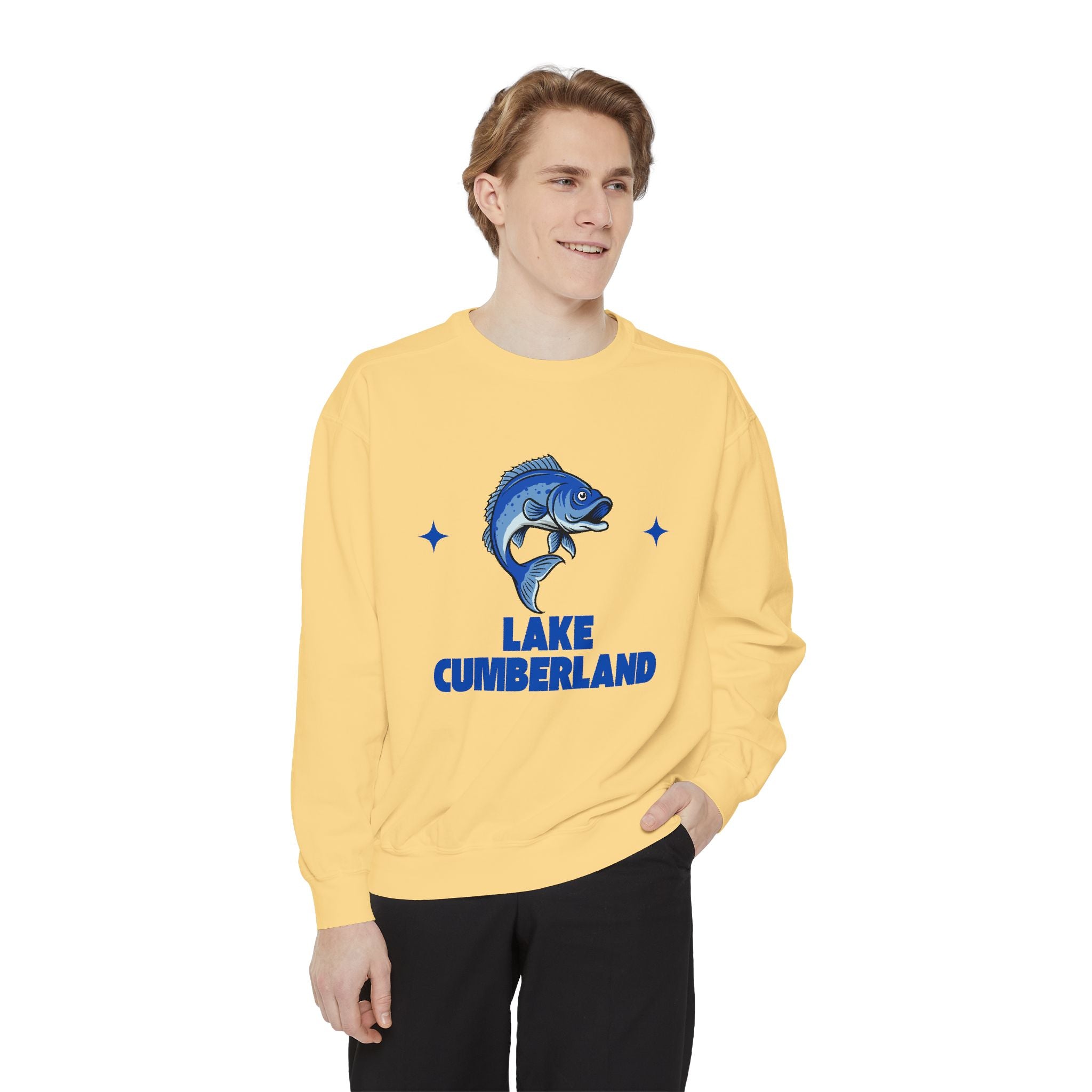 Lake Cumberland Fish Design Unisex Sweatshirt | Cozy Fishing Apparel, Casual Wear, Gift for Anglers, Lake Day Outfit, Nature Lovers Sweatshirt