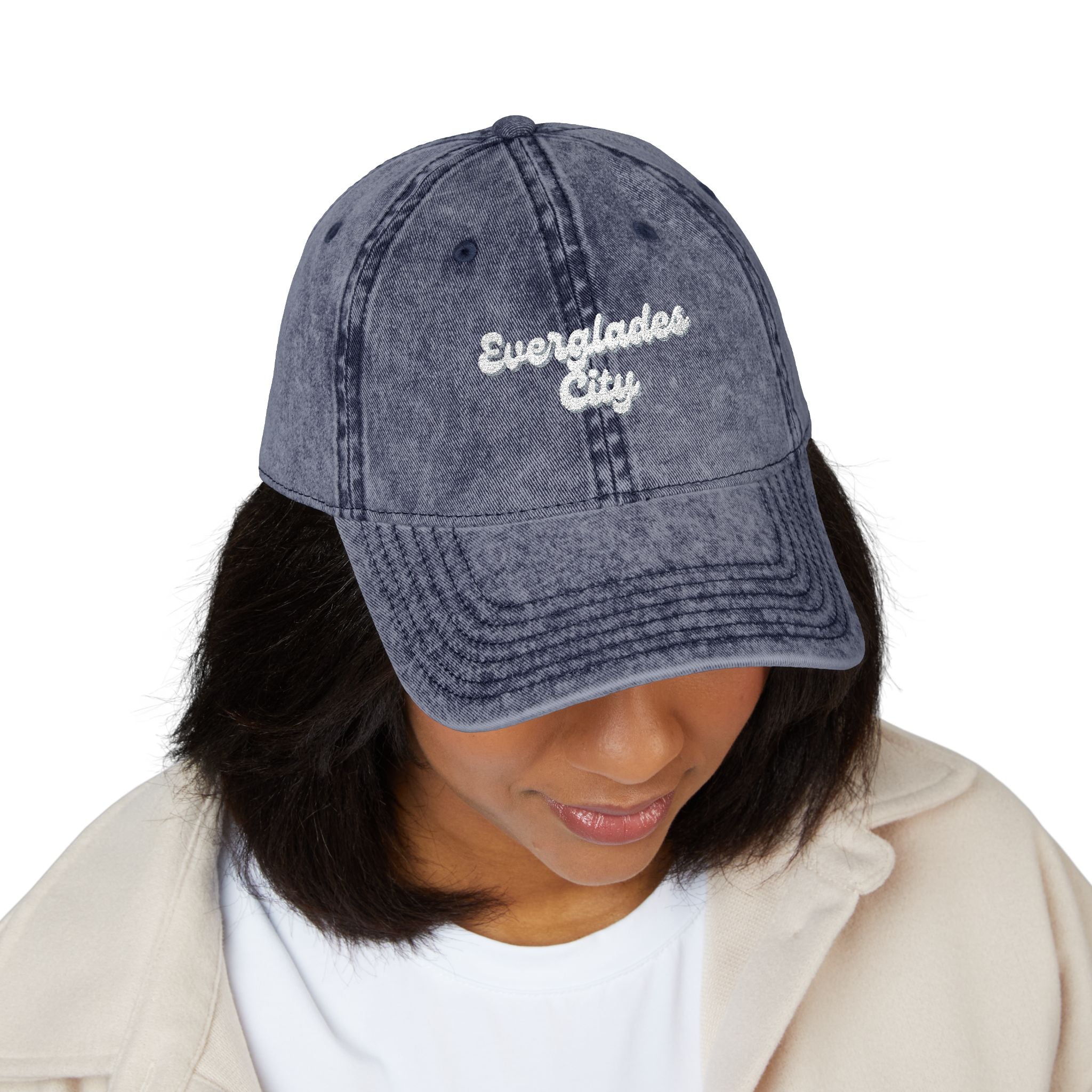 Everglades City Vintage Embroidered Cap, Stylish Baseball Hat, Trendy Sun Hat, Gifts for Him/Her, Casual Outdoor Accessory
