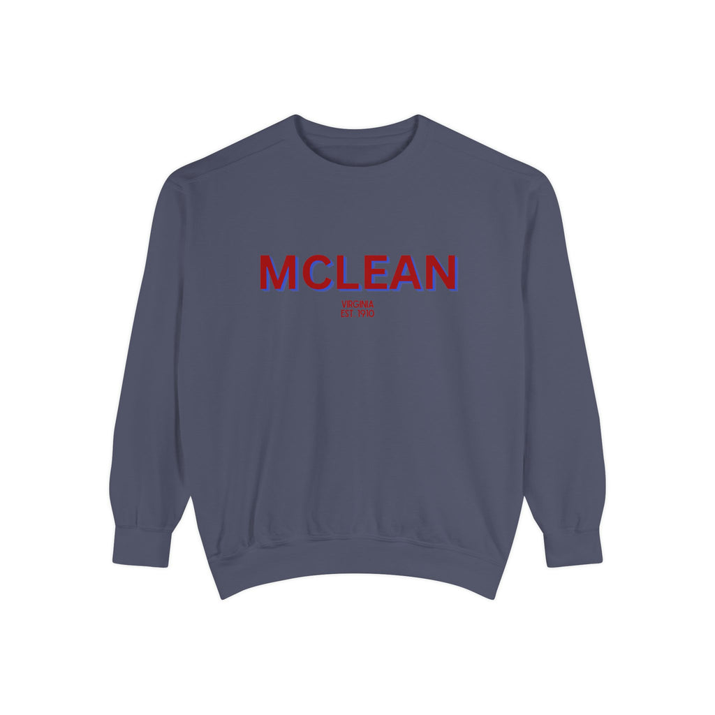 McLean Unisex Garment-Dyed Sweatshirt | Cozy Fashion, Perfect for Casual Outings, Gifts, Fall & Winter Style, Everyday Comfort