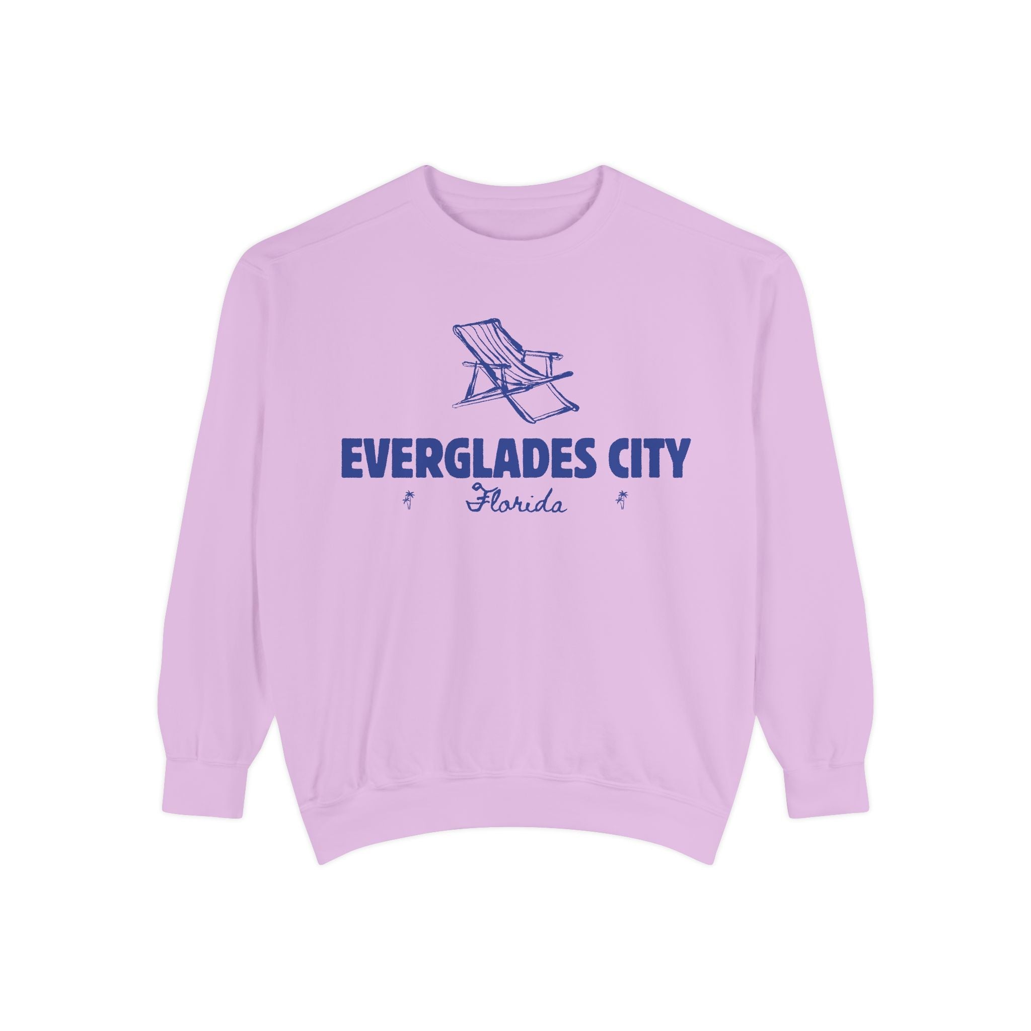 Everglades City Vibes Unisex Sweatshirt | Garment-Dyed Comfort, Perfect for Casual Outings, Travel, Gifts, Autumn Days
