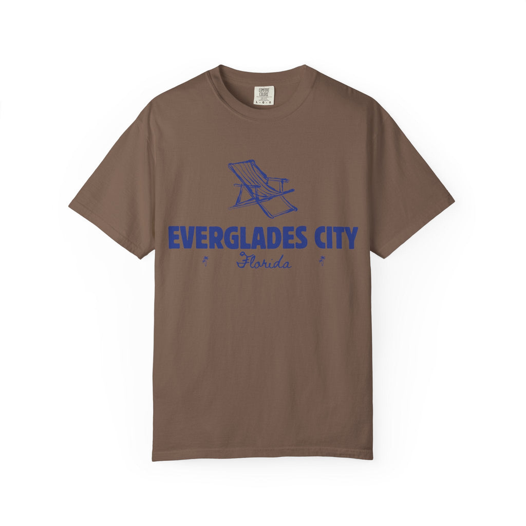 Everglades City - Unisex Garment-Dyed T-shirt, Casual Outfit, Gift for Nature Lovers, Vacation Essentials