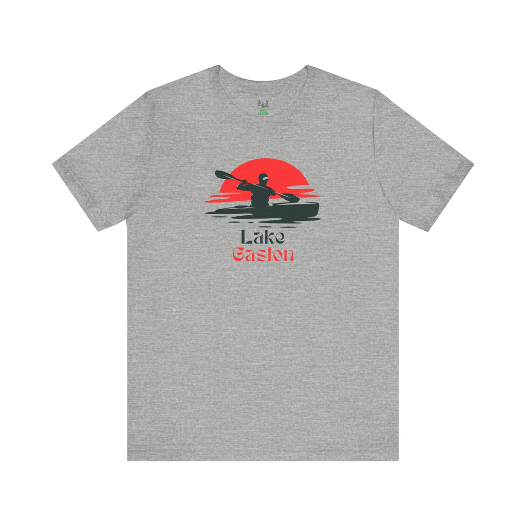 Lake Gaston Tee - Kayaking Graphic Unisex Jersey Short Sleeve Shirt, Outdoor Adventure Gift, Summer Vibes, Lake Lover Apparel