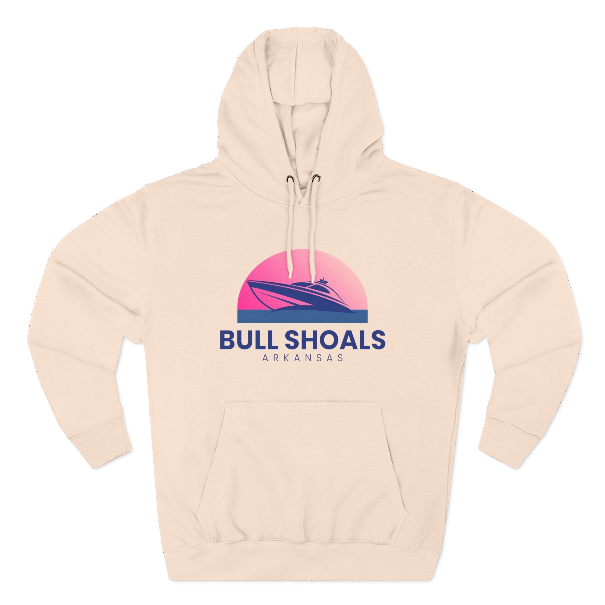 Bull Shoals Vibes Hoodie with Design, Perfect for Autumn Lovers, Comfortable and Stylish, Great Gift for Vacations