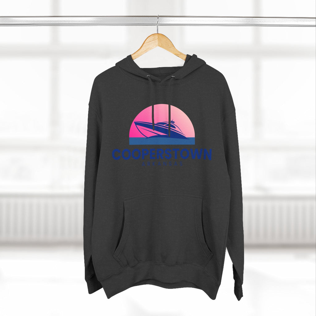 Cooperstown Vibes Hoodie with Design, Perfect for Autumn Lovers, Comfortable and Stylish, Great Gift for Vacations