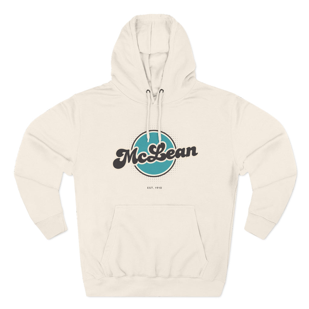 McLean Retro Vibe Hoodie for Casual Days, Streetwear, Unisex Gift, Cozy Layering Apparel