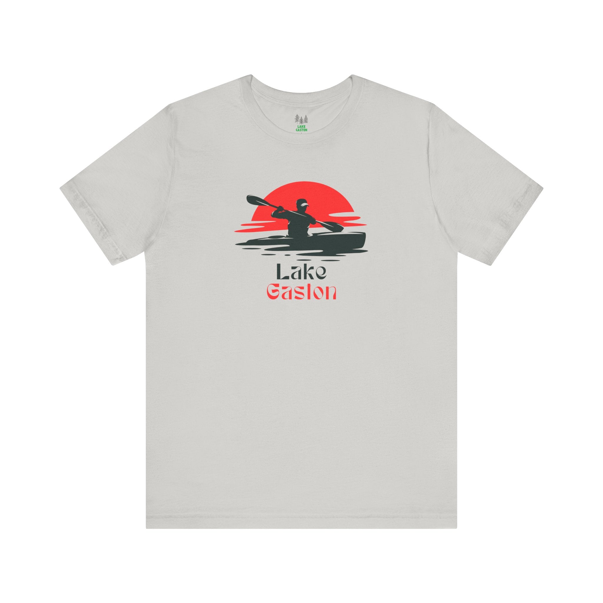 Lake Gaston Tee - Kayaking Graphic Unisex Jersey Short Sleeve Shirt, Outdoor Adventure Gift, Summer Vibes, Lake Lover Apparel