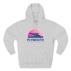 Plymouth Vibes Hoodie with Design, Perfect for Autumn Lovers, Comfortable and Stylish, Great Gift for Vacations