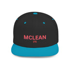 McLean Stylish Flat Bill Snapback Hat with Design, Perfect for Casual Outings, Streetwear, Gifts, Festivals, Everyday Wear