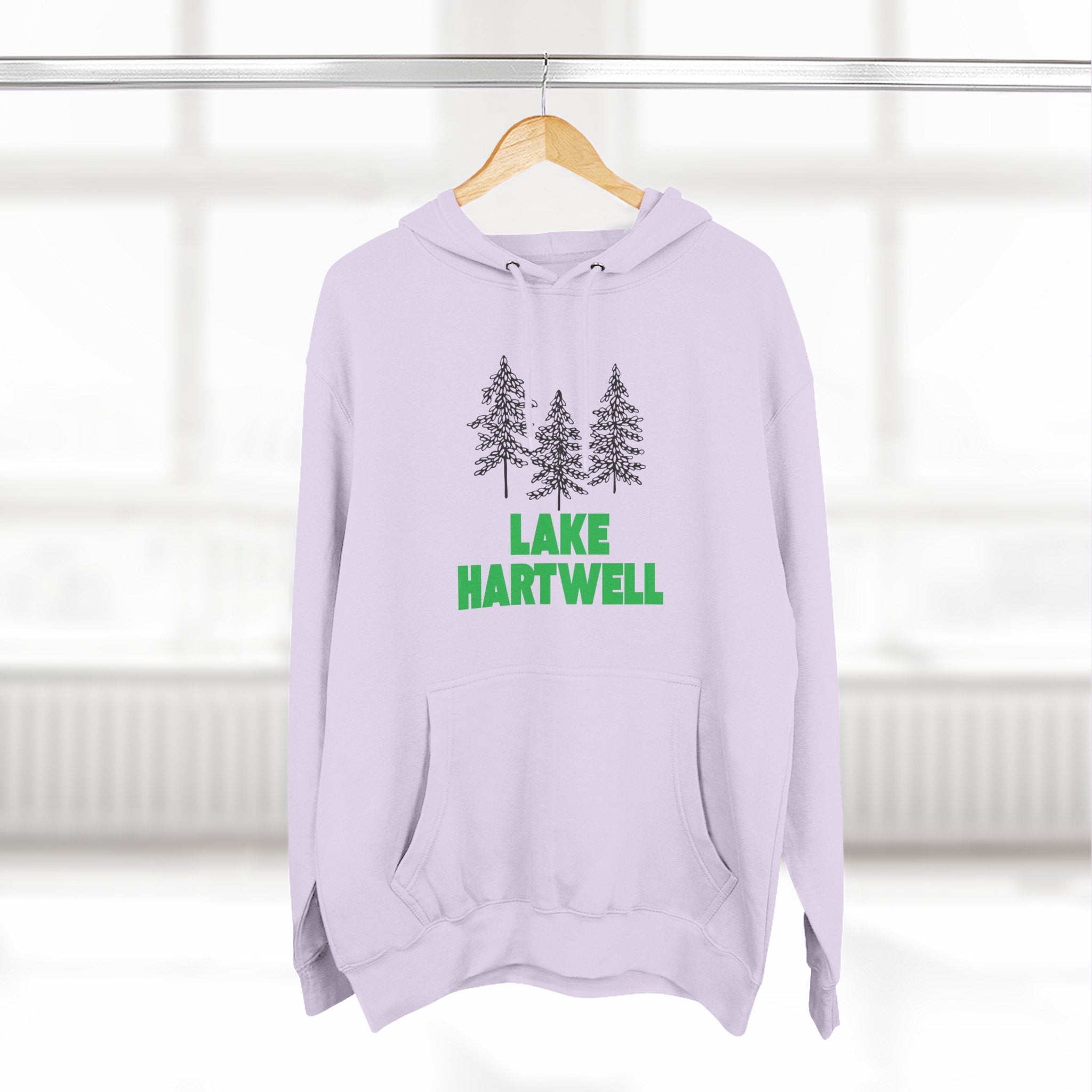 Lake Hartwell Fleece Hoodie, Cozy Sweatshirt, Outdoor Adventure Wear, Unique Gift for Lake Lovers, Perfect for Fall and Winter