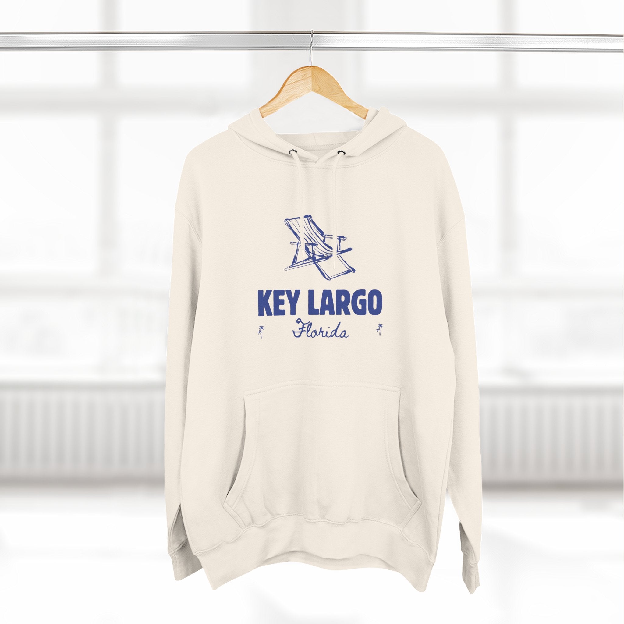 Key Largo Inspired Fleece Hoodie, Casual Wear, Relaxation, Gift for Autumn Lovers, Travel Essential