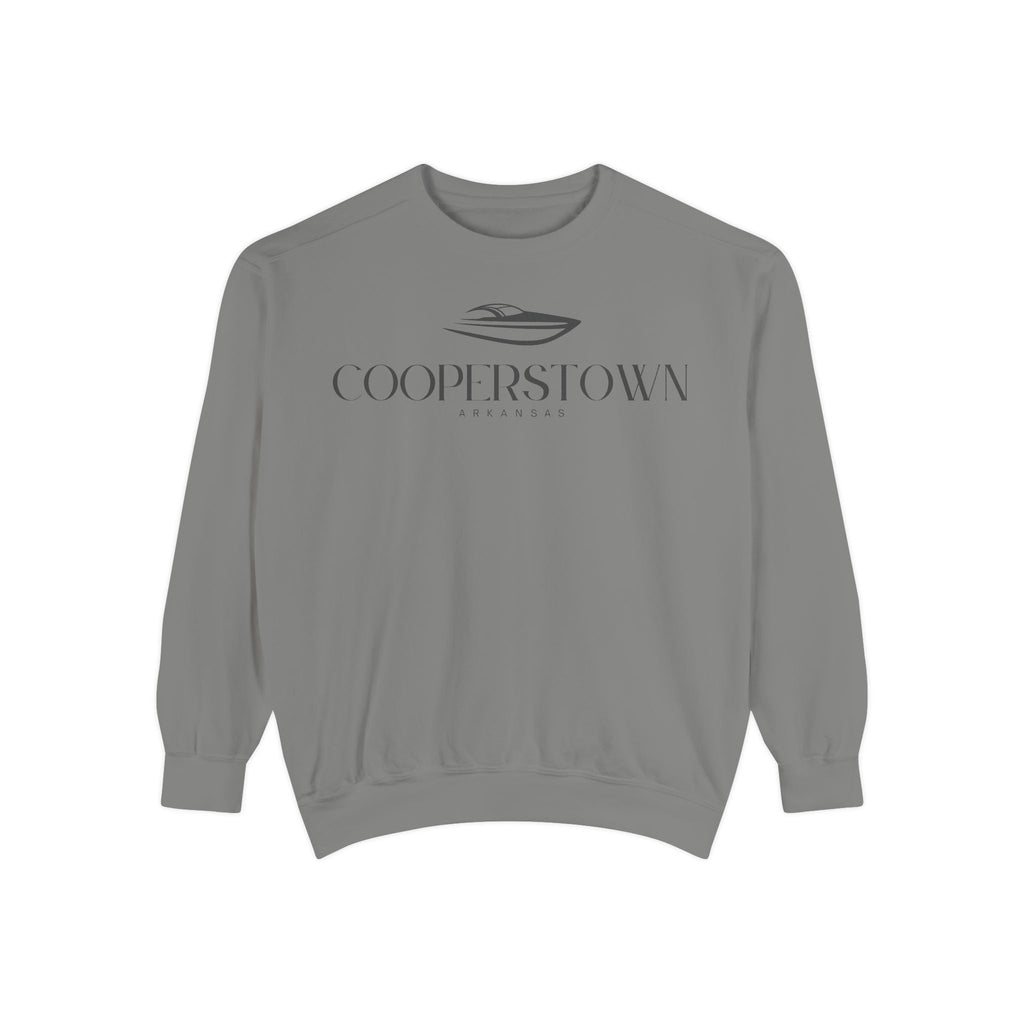 Cooperstown Chill Vibes Sweatshirt - Unisex Garment-Dyed Style, Perfect for Lounging