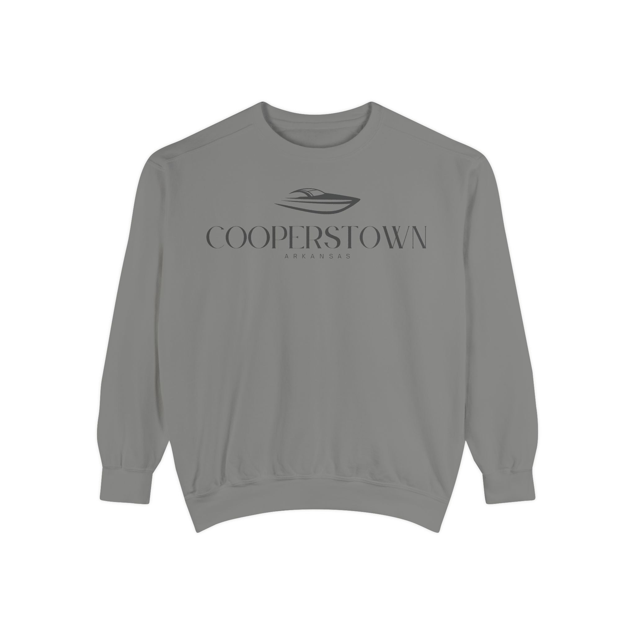 Cooperstown Chill Vibes Sweatshirt - Unisex Garment-Dyed Style, Perfect for Lounging