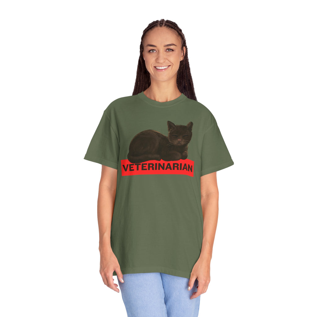 Veterinarian Cat T-Shirt, Funny Animal Lover Tee, Pet Owner Gift, Cute Vet Shirt, Unique Veterinary Apparel, Animal Rescue Shirt