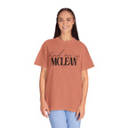 McLean Vibes Unisex Garment-Dyed T-Shirt, Casual Wear, Gifts for Locals, Trendy Summer Essential, Comfortable Everyday Tee