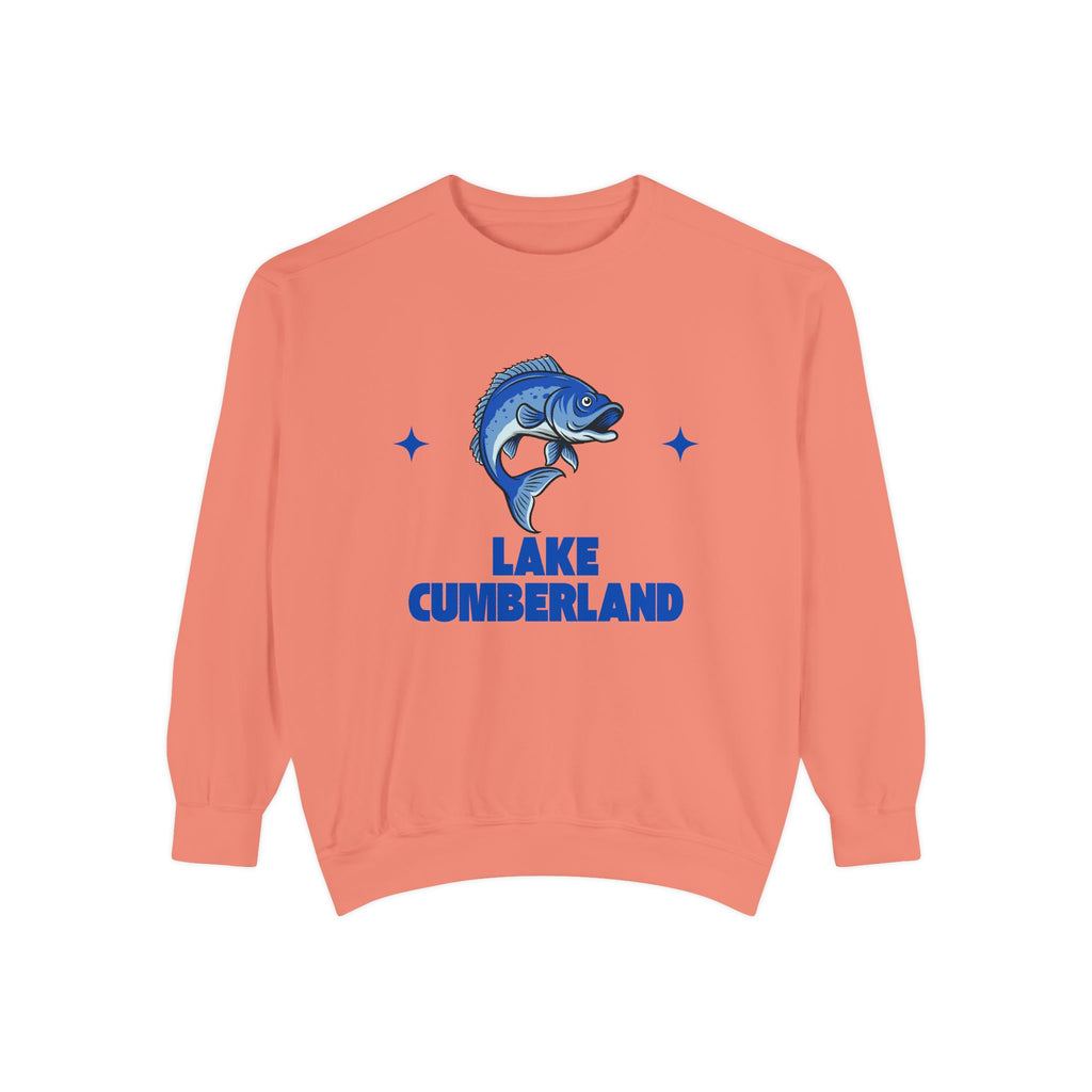 Lake Cumberland Fish Design Unisex Sweatshirt | Cozy Fishing Apparel, Casual Wear, Gift for Anglers, Lake Day Outfit, Nature Lovers Sweatshirt