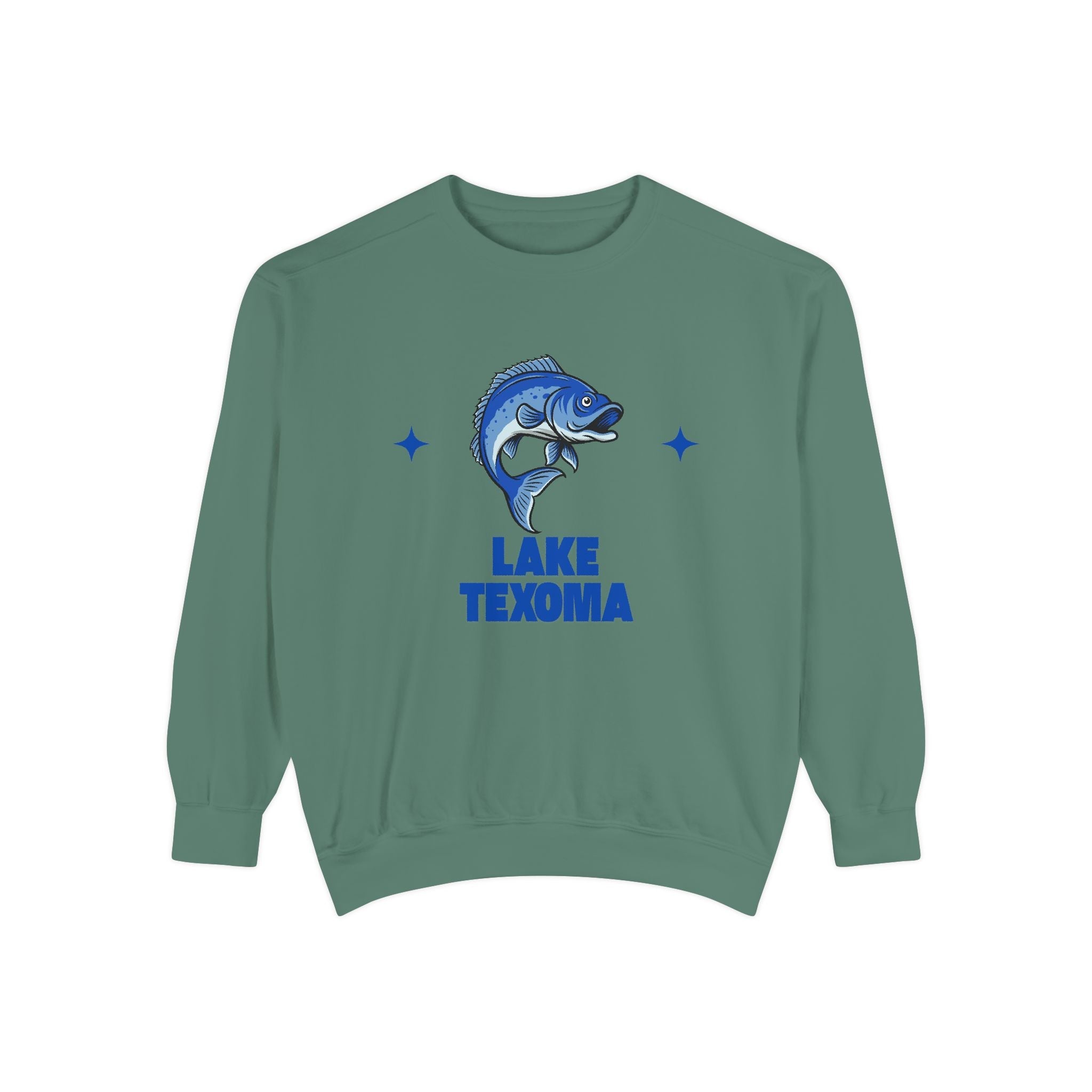 Lake Texoma Fish Design Unisex Sweatshirt | Cozy Fishing Apparel, Casual Wear, Gift for Anglers, Lake Day Outfit, Nature Lovers Sweatshirt