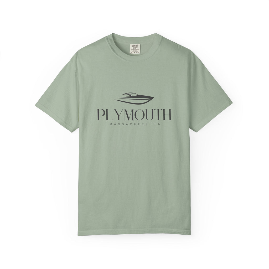 Plymouth Chill Vibes Tee - Unisex Garment-Dyed T-shirt for Autumn Lovers, Casual Wear, Gifts for Him/Her
