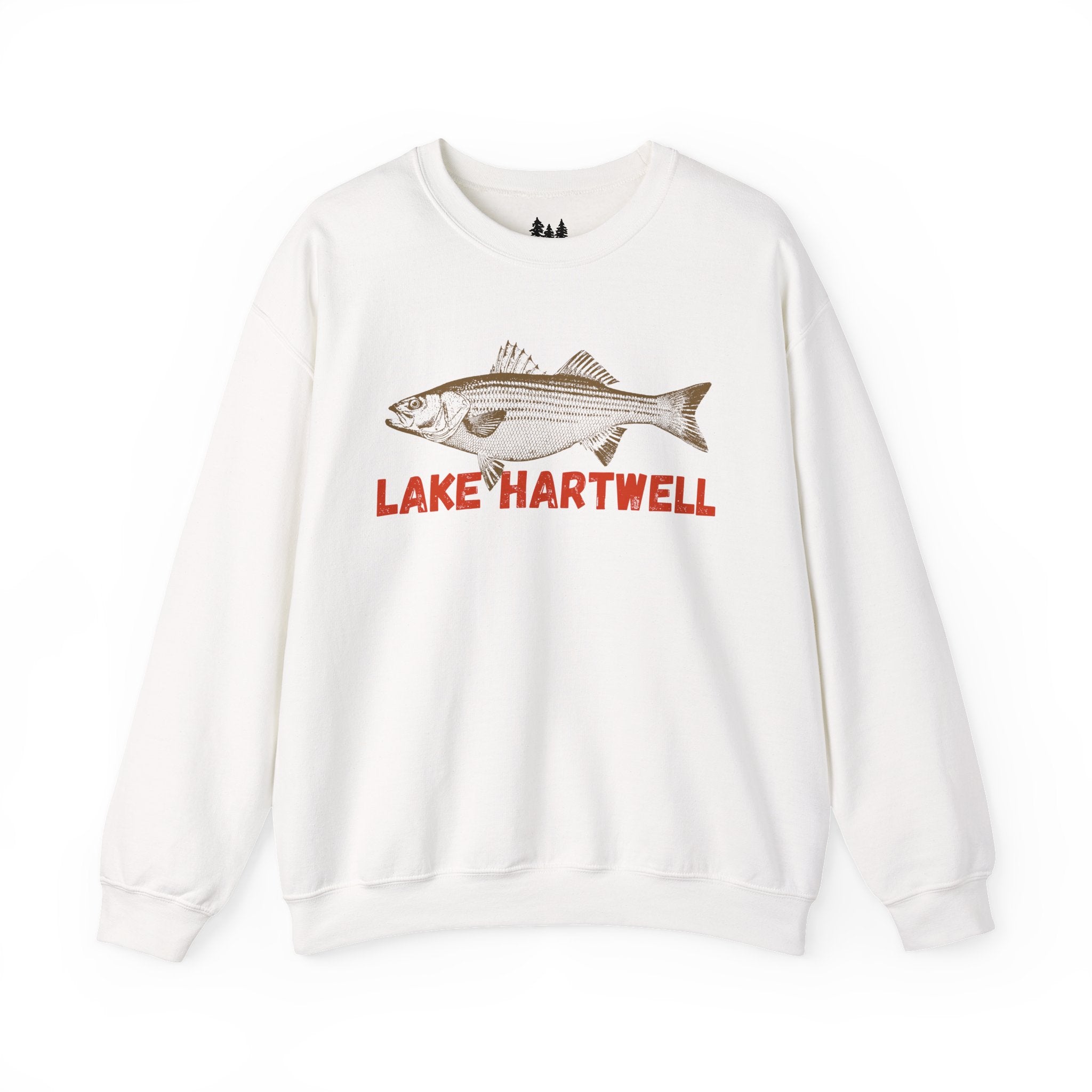 Lake Hartwell Fishing Sweatshirt, Unisex Crewneck, Casual Wear, Gift for Fishermen, Outdoor Apparel, Lake House Cozy