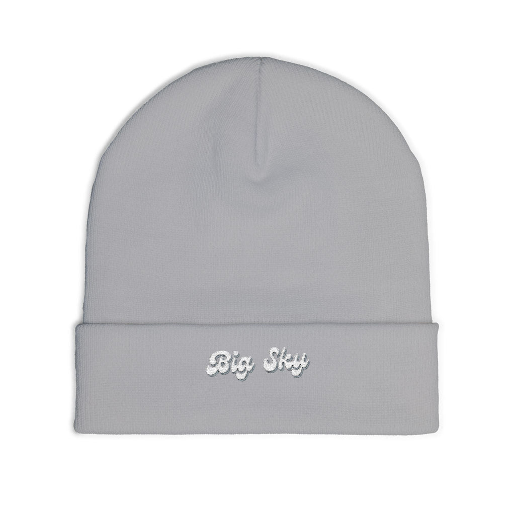 Big Sky Cozy Embroidered Knit Beanie | Winter Hat, Casual Fashion Accessory, Gift for Him/Her, Cozy Style, Outdoor Wear