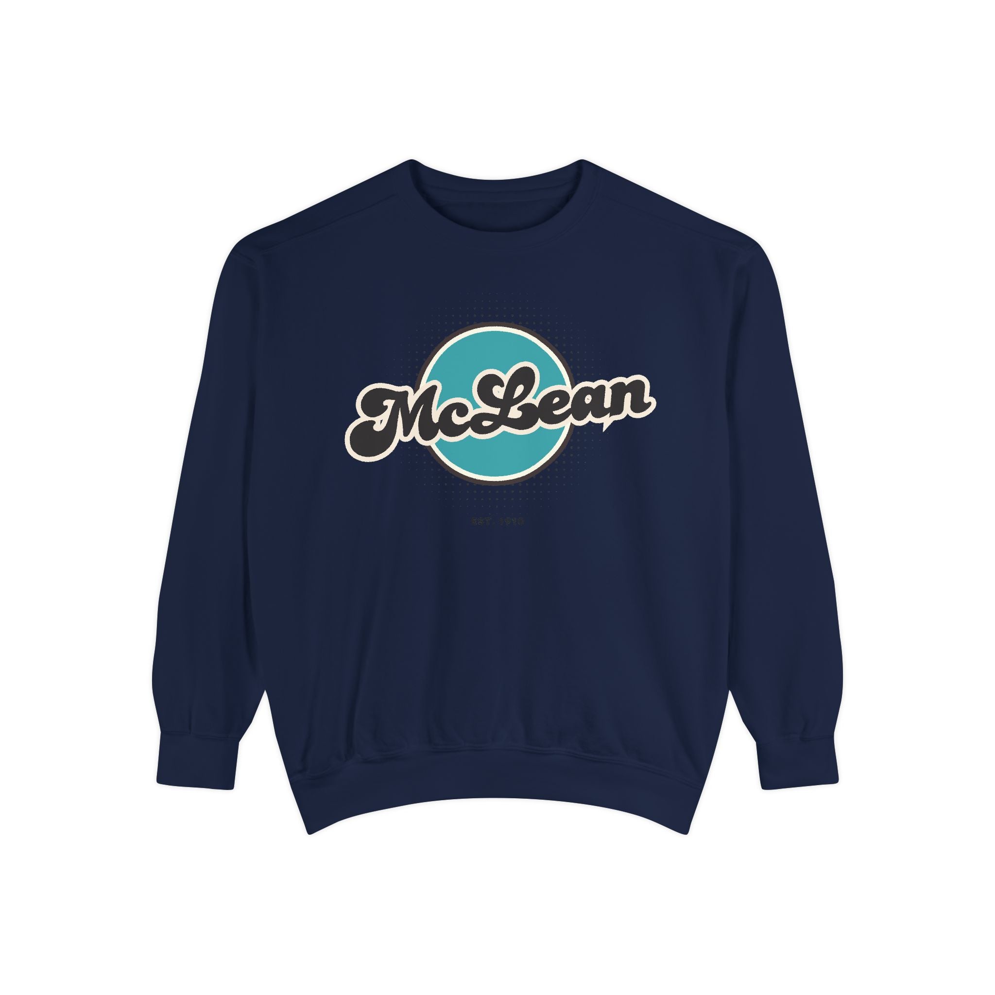 McLean Vintage Sweatshirt, Cozy Unisex Pullover, Retro Style, Perfect for Casual Outfits, Gift for Him or Her