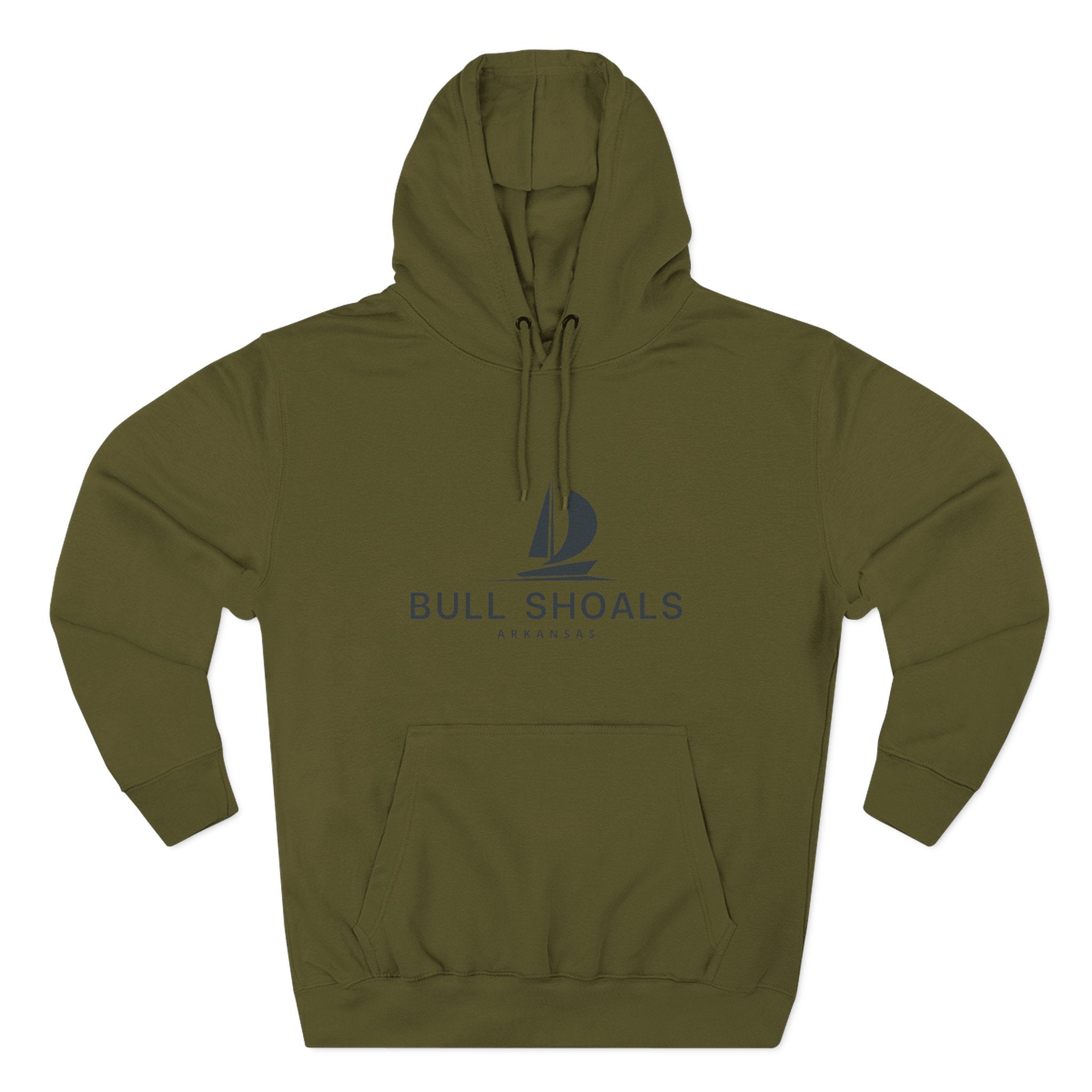 Bull Shoals Inspired Fleece Hoodie, Casual Wear, Relaxation, Gift for Autumn Lovers, Travel Essential