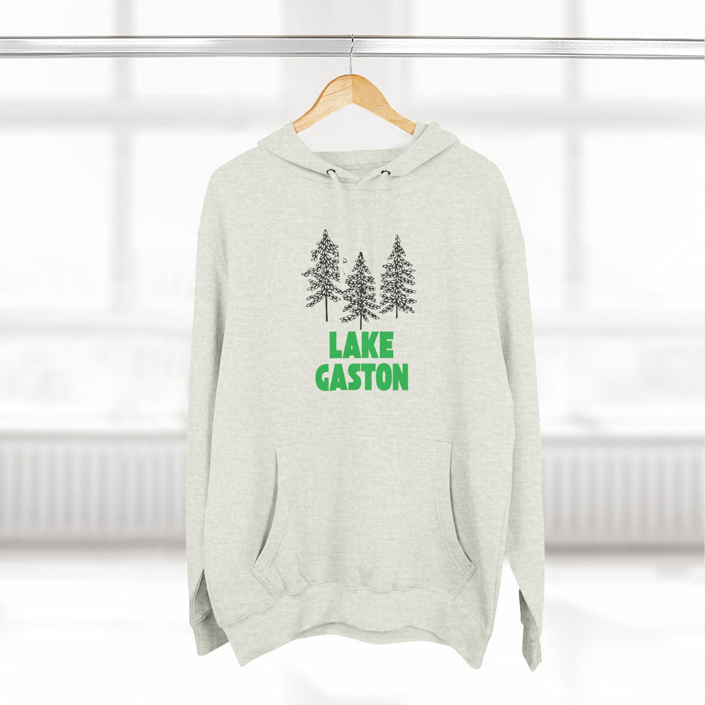 Lake Gaston Fleece Hoodie, Cozy Sweatshirt, Outdoor Adventure Wear, Unique Gift for Lake Lovers, Perfect for Fall and Winter