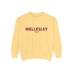 Wellesley Unisex Garment-Dyed Sweatshirt | Cozy Fashion, Perfect for Casual Outings, Gifts, Fall & Winter Style, Everyday Comfort
