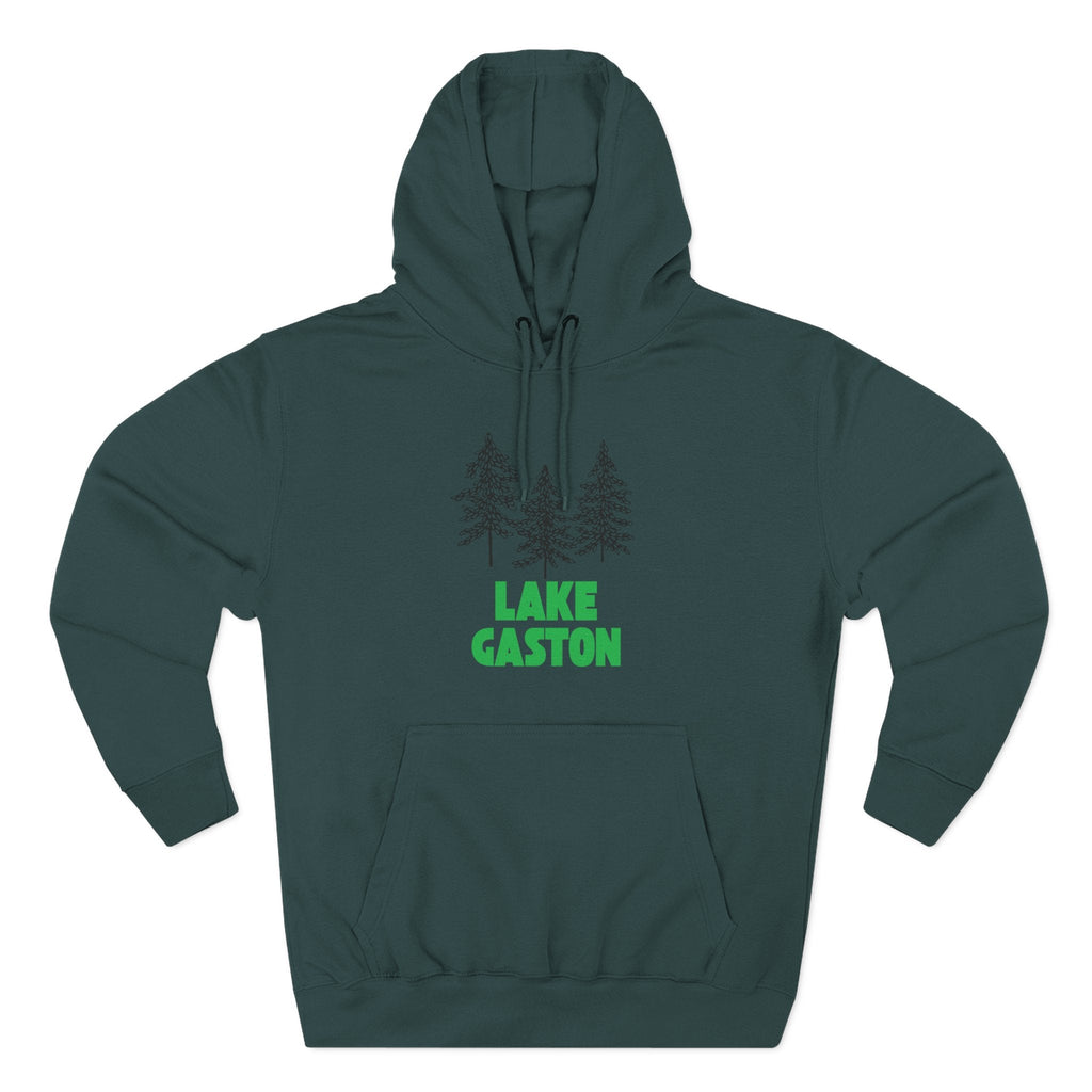 Lake Gaston Fleece Hoodie, Cozy Sweatshirt, Outdoor Adventure Wear, Unique Gift for Lake Lovers, Perfect for Fall and Winter