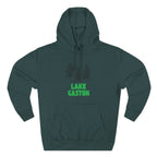 Lake Gaston Fleece Hoodie, Cozy Sweatshirt, Outdoor Adventure Wear, Unique Gift for Lake Lovers, Perfect for Fall and Winter