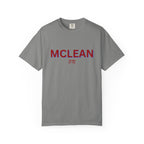 McLean Garment-Dyed Unisex T-Shirt, Casual Tee, Vintage Style Shirt, Everyday Wear, Birthday Gift, Unique Apparel