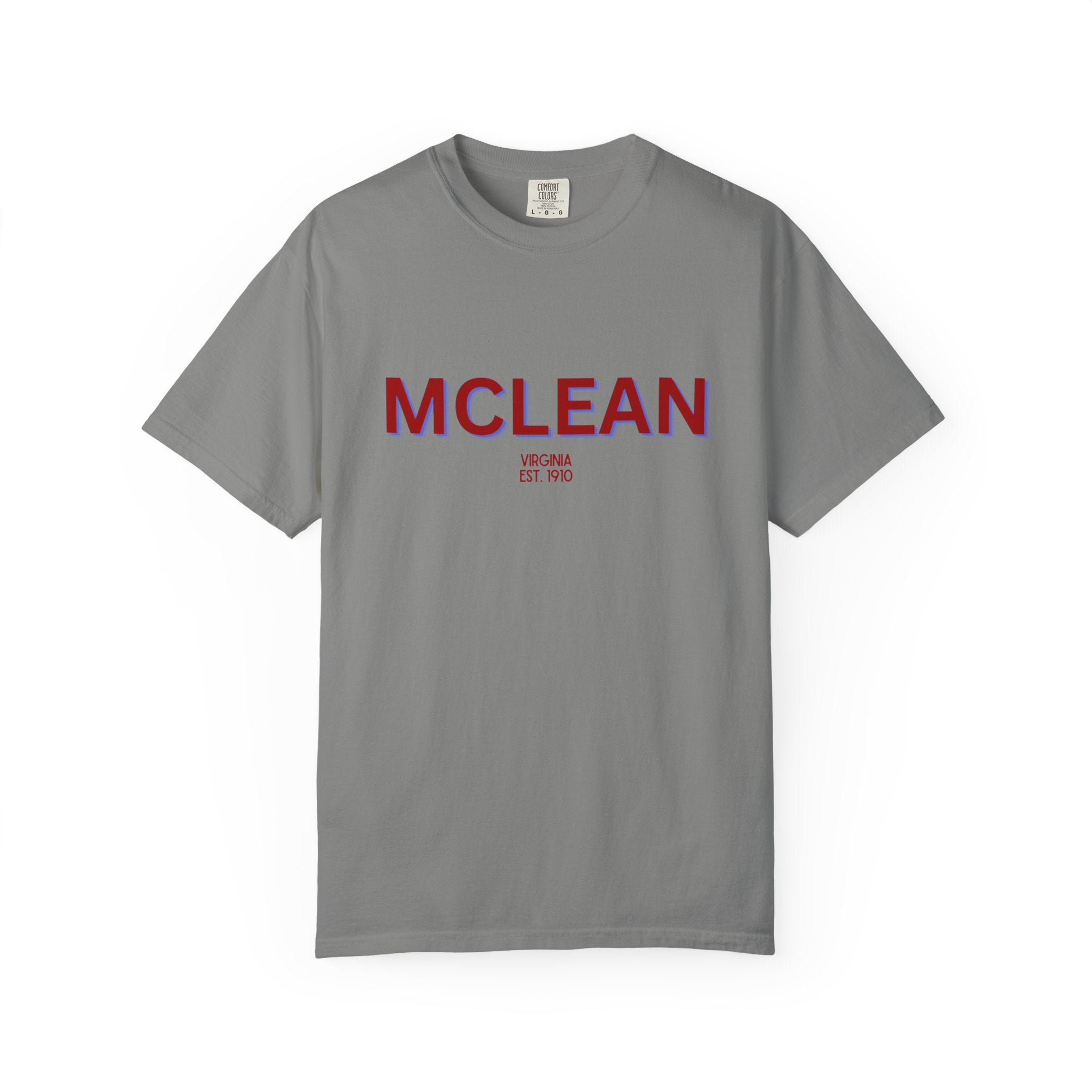 McLean Garment-Dyed Unisex T-Shirt, Casual Tee, Vintage Style Shirt, Everyday Wear, Birthday Gift, Unique Apparel