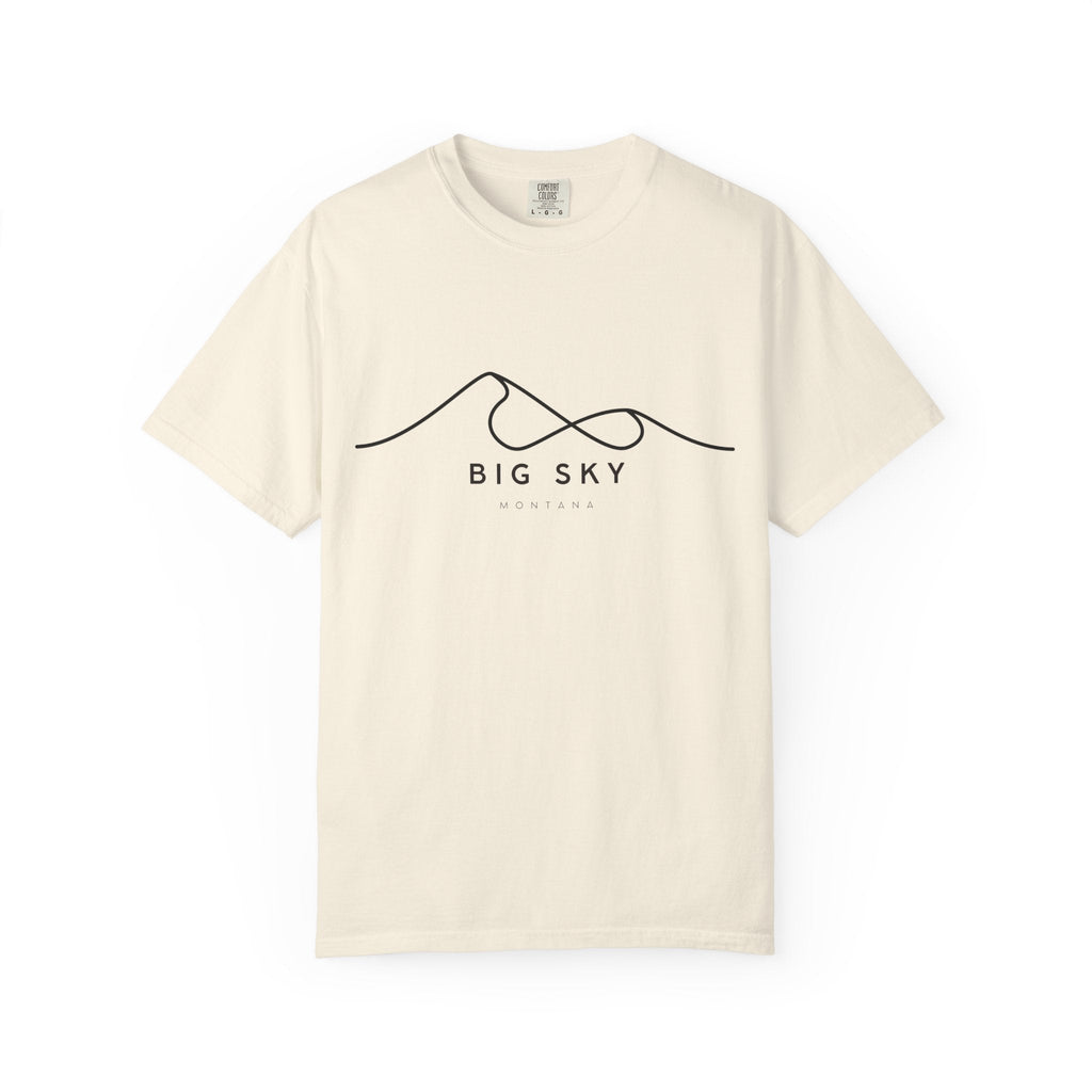 Big Sky Chill Vibes Tee - Unisex Garment-Dyed T-shirt for Autumn Lovers, Casual Wear, Gifts for Him/Her