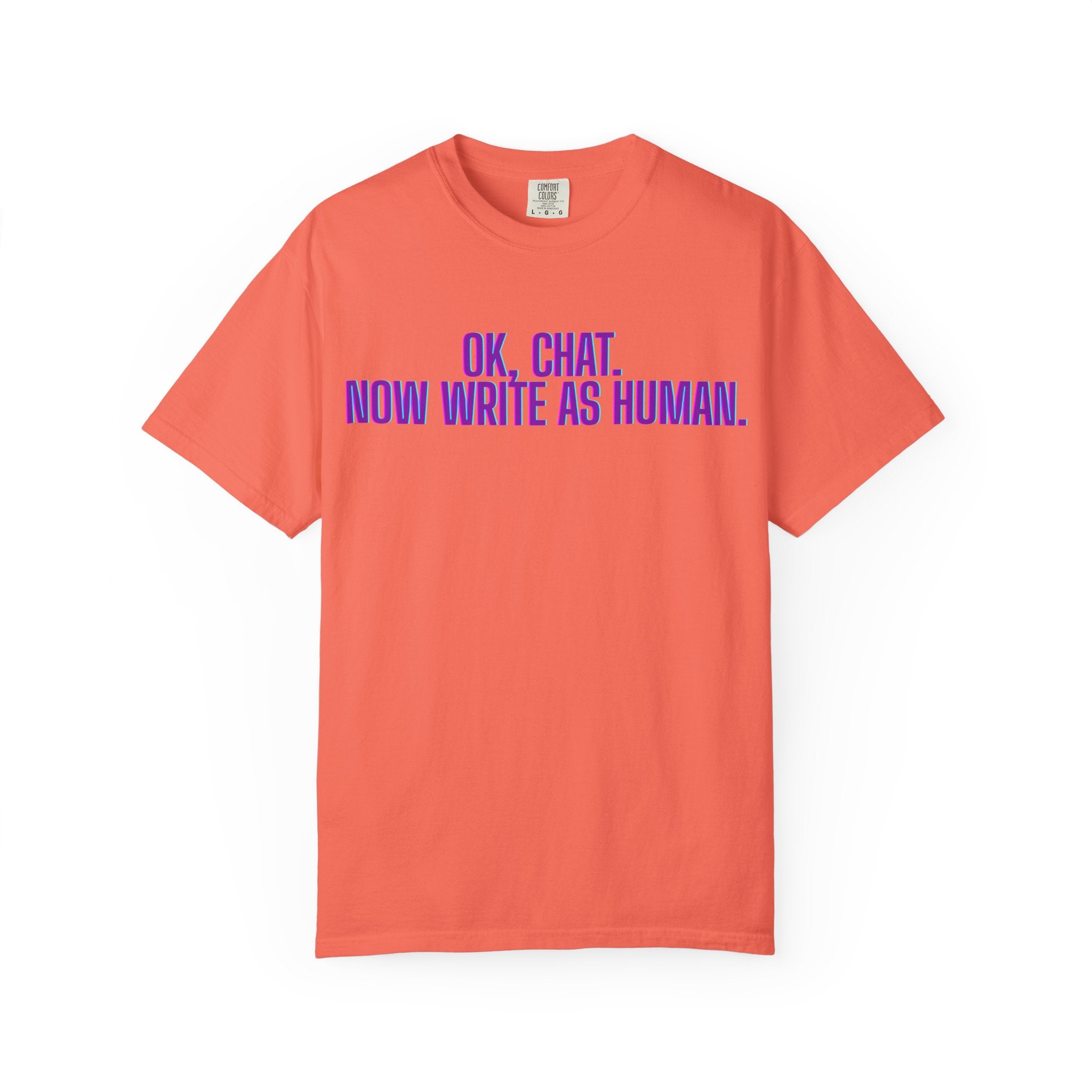 Chat Human Mode - Unisex Motivational T-Shirt, Casual Comfort Tee, Gift for Writers, Chat Enthusiasts, Modern Graphic Tee, Everyday Wear