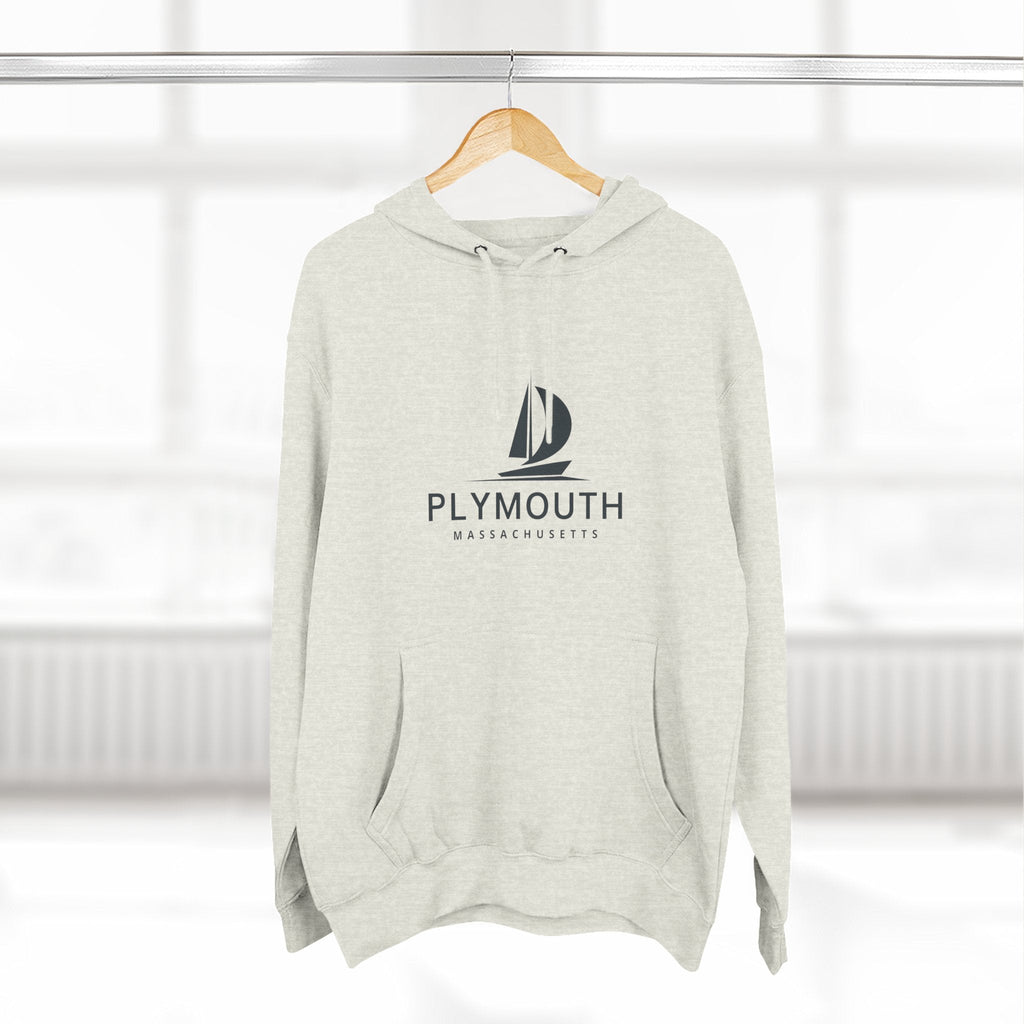 Plymouth Inspired Fleece Hoodie, Casual Wear, Relaxation, Gift for Autumn Lovers, Travel Essential