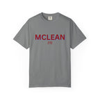 McLean Garment-Dyed Unisex T-Shirt, Casual Tee, Vintage Style Shirt, Everyday Wear, Birthday Gift, Unique Apparel