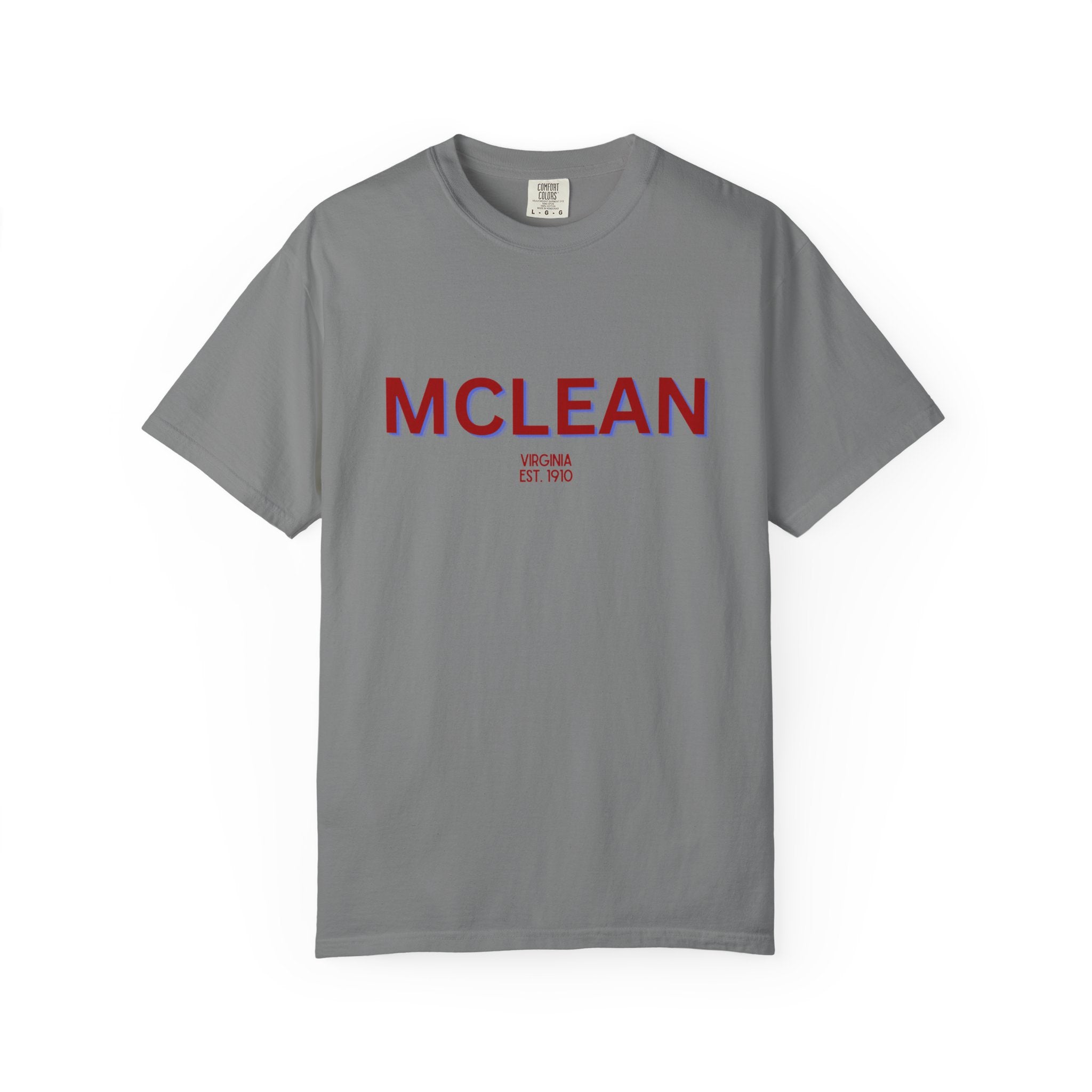 McLean Garment-Dyed Unisex T-Shirt, Casual Tee, Vintage Style Shirt, Everyday Wear, Birthday Gift, Unique Apparel