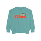 Lake Lanier Fish Sweatshirt | Unisex Garment-Dyed Apparel | Cozy Lake Life Gift, Relaxed Weekend Wear, Fishing Enthusiast Gear