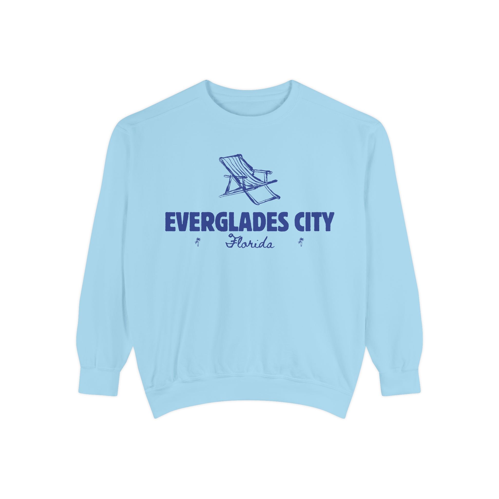 Everglades City Vibes Unisex Sweatshirt | Garment-Dyed Comfort, Perfect for Casual Outings, Travel, Gifts, Autumn Days