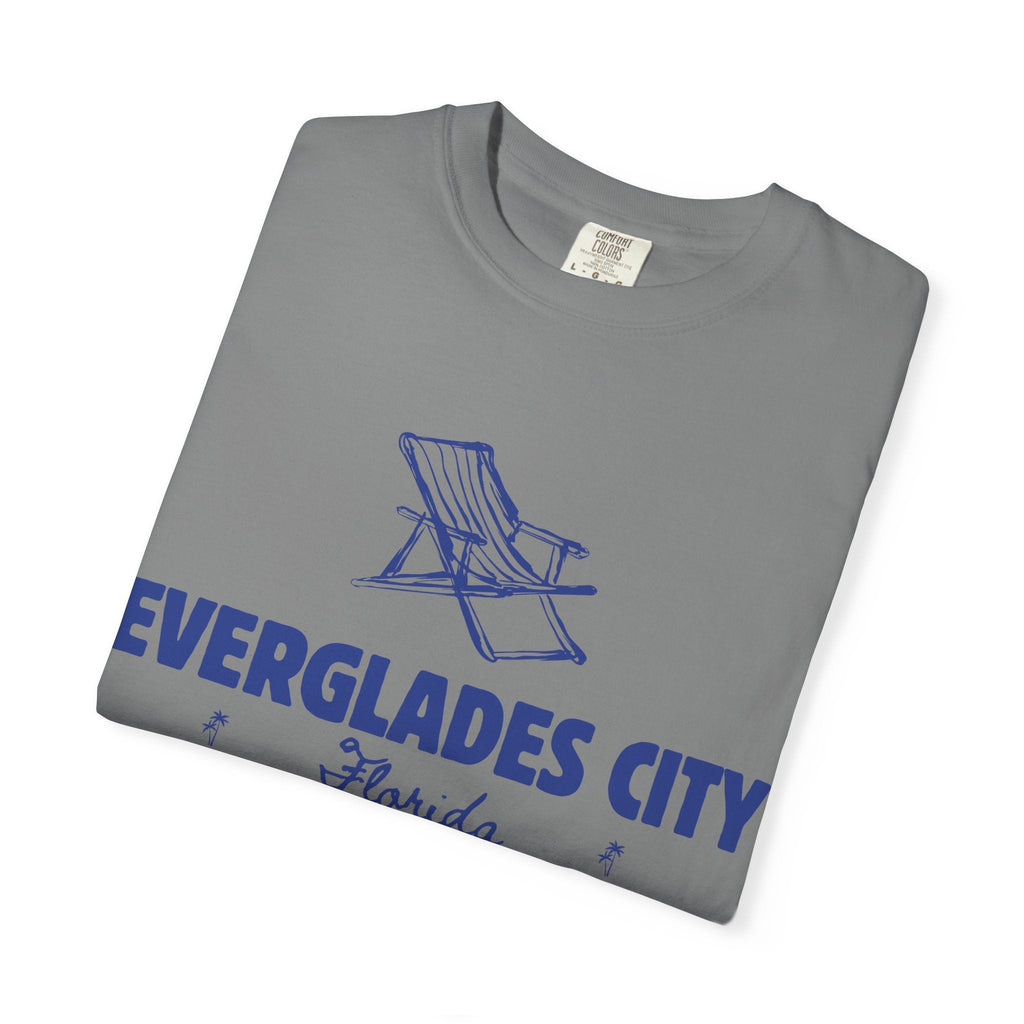 Everglades City - Unisex Garment-Dyed T-shirt, Casual Outfit, Gift for Nature Lovers, Vacation Essentials