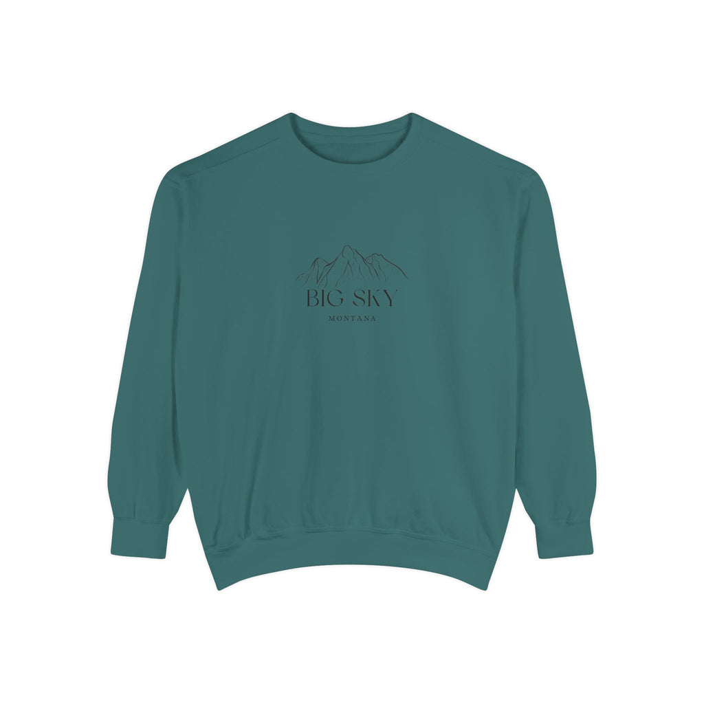 Big Sky Vibes Unisex Sweatshirt | Garment-Dyed Comfort, Perfect for Casual Outings, Travel, Gifts, Autumn Days