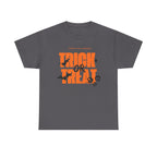 Halloween Unisex Tee, Funny Trick or Treat Shirt, Spooky Halloween Apparel, Unisex Cotton T-Shirt, Halloween Costume Top